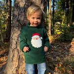Green Santa Rollneck Sweater by Mud Pie at Confetti Gift and Party Tuscaloosa Alabama