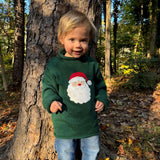 Green Santa Rollneck Sweater by Mud Pie at Confetti Gift and Party Tuscaloosa Alabama