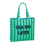 Green Terry Cloth Tote by Mud Pie at Confetti Gift and Party Tuscaloosa Alabama