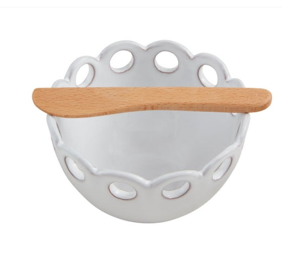 Half Scallop Dip Bowl by Mud Pie at Confetti Gift and Party