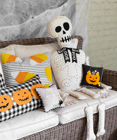 Halloween Beaded Pillows by Mud Pie at Confetti Gift and Party Tuscaloosa Alabama