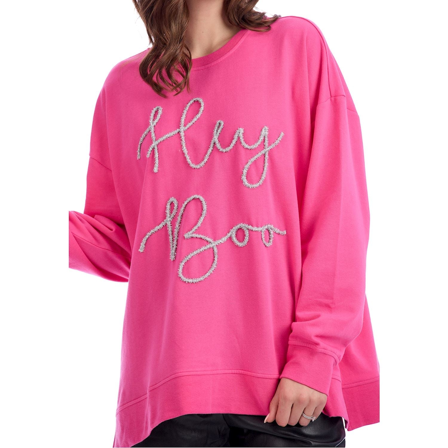 Halloween Sparkle Sweatshirt - Pink by Mud Pie at Confetti Gift and Party Tuscaloosa Alabama