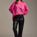 Halloween Sparkle Sweatshirt - Pink by Mud Pie at Confetti Gift and Party Tuscaloosa Alabama