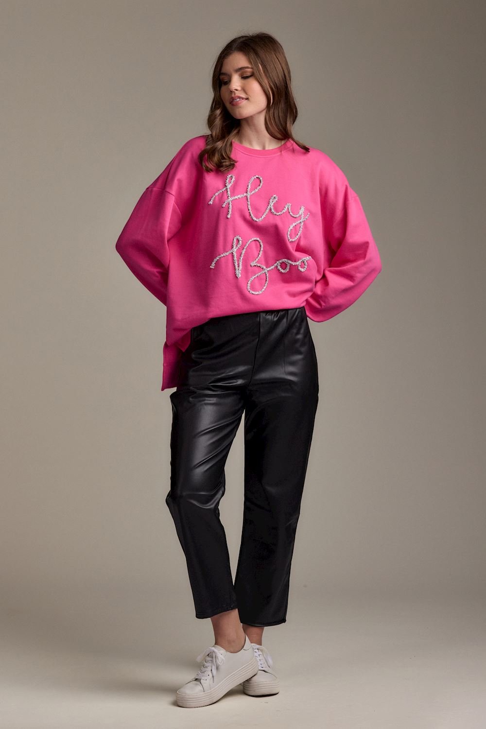Halloween Sparkle Sweatshirt - Pink by Mud Pie at Confetti Gift and Party Tuscaloosa Alabama