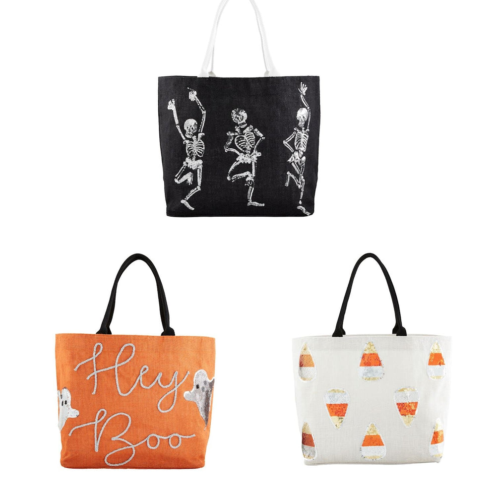 Halloween Sparkle Totes by Mud Pie at Confetti Gift and Party