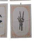 Cotton Chambray Printed Tea Towel, Halloween Image & Saying, 28"L x 18"W by Creative Co Op at Confetti Gift and Party