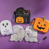 Halloween-themed Water Wizard books featuring designs like a ghost, a pumpkin, and a bat.