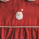 Hand - Embroidered Santa Baby Bubble – Christmas Outfit for Baby Girls by Mud Pie at Confetti Gift and Party Tuscaloosa Alabama