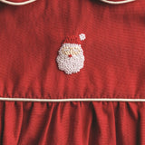 Hand - Embroidered Santa Baby Bubble – Christmas Outfit for Baby Girls by Mud Pie at Confetti Gift and Party Tuscaloosa Alabama