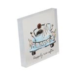 Happily Acrylic Wedding Plaque by Mud Pie at Confetti Gift and Party