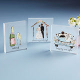 Happily Acrylic Wedding Plaque by Mud Pie at Confetti Gift and Party