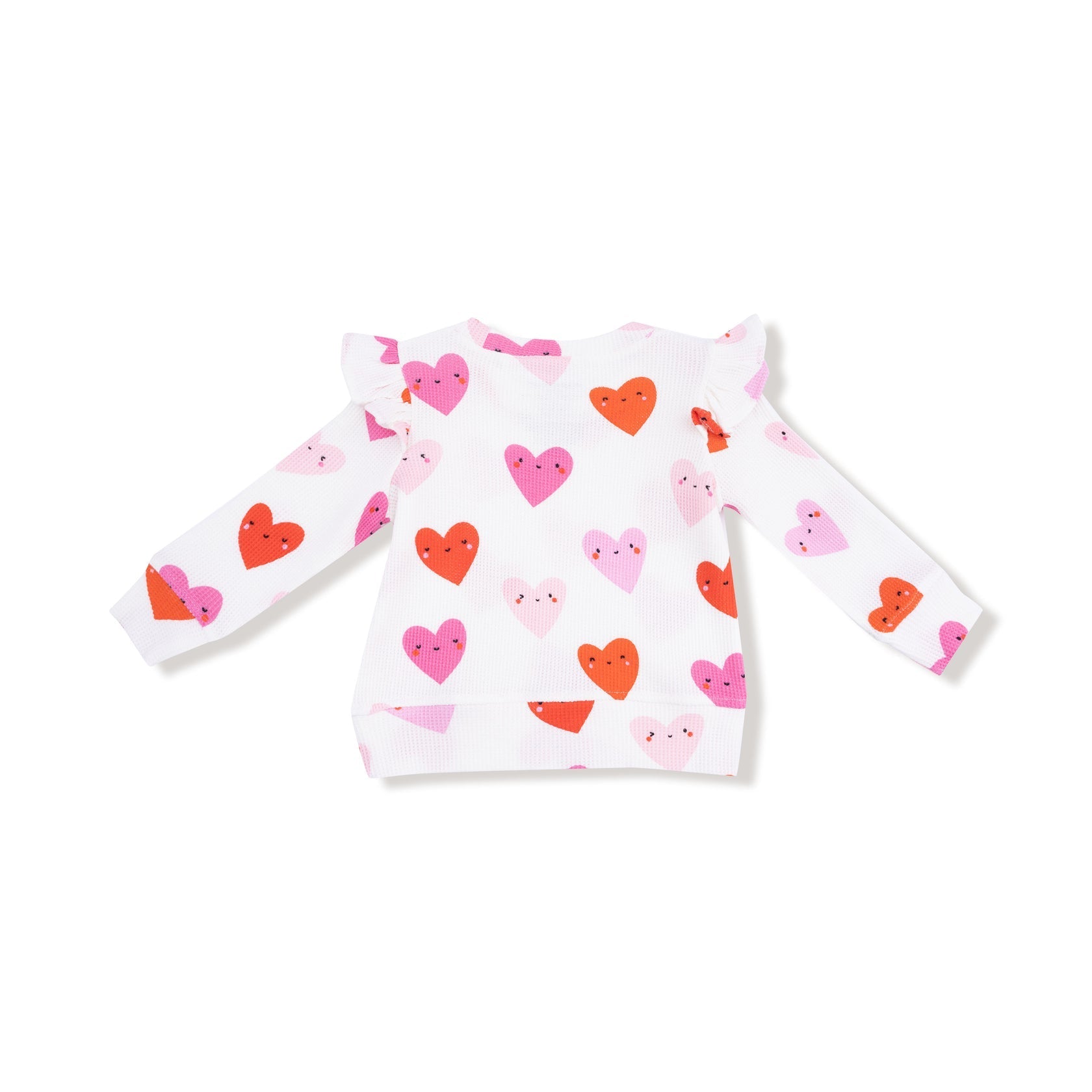 Happy Hearts Ruffle Sleeve Top by Angel Dear at Confetti Gift and Party Tuscaloosa Alabama