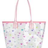 Heart Confetti Clear Tote Bag by Iscream at Confetti Gift and Party Tuscaloosa Alabama