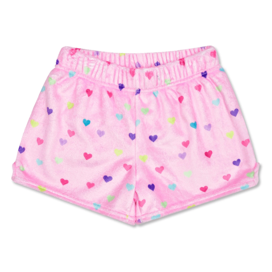 Heart Confetti Plush Shorts