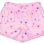 Heart Confetti Plush Shorts by Iscream at Confetti Gift and Party Tuscaloosa Alabama