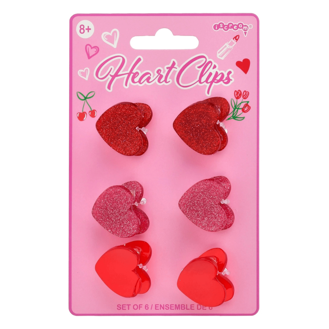 Heart Hair Clips by Iscream at Confetti Gift and Party Tuscaloosa Alabama