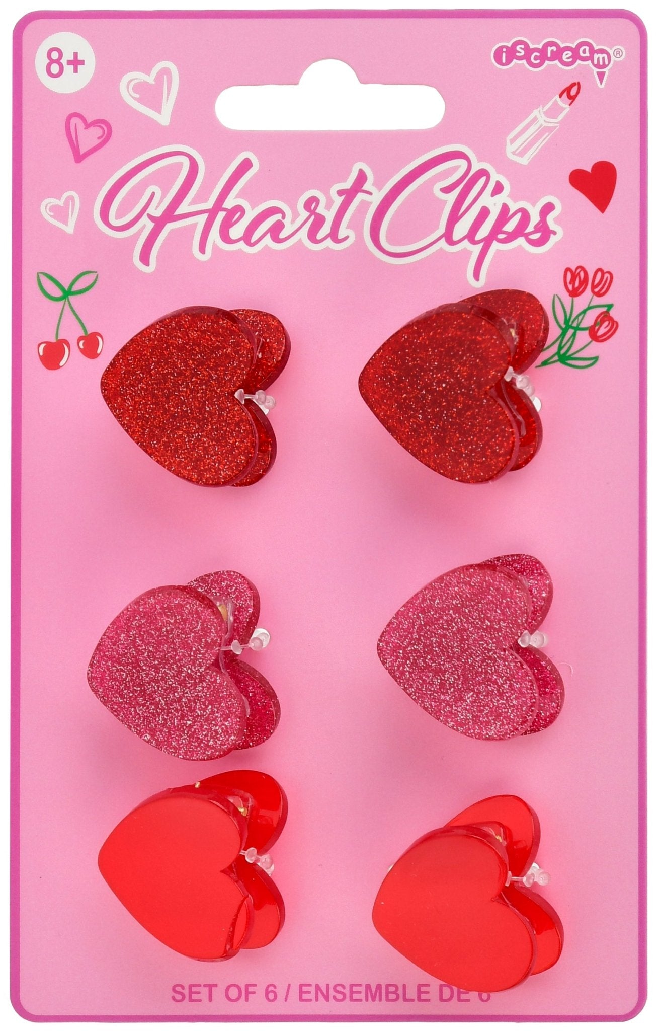 Heart Hair Clips by Iscream at Confetti Gift and Party Tuscaloosa Alabama