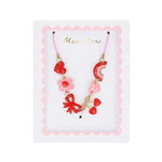 Hearts & Cherries Enamel Charm Necklace by Meri Meri at Confetti Gift and Party