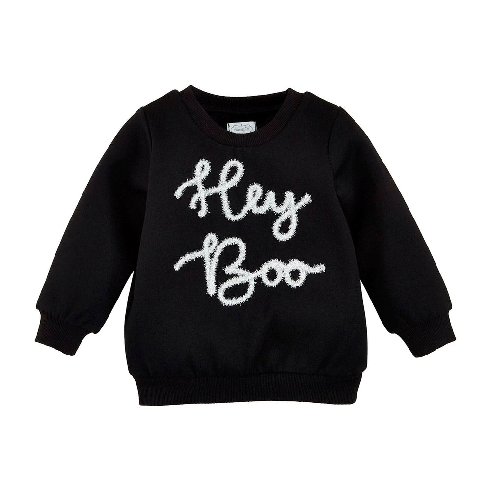 Hey Boo Sweatshirt - Kids by Mud Pie at Confetti Gift and Party