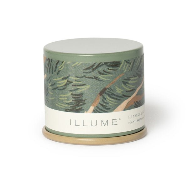 Hinoki Sage Demi Vanity Tin Candle by Illume at Confetti Gift and Party Tuscaloosa Alabama
