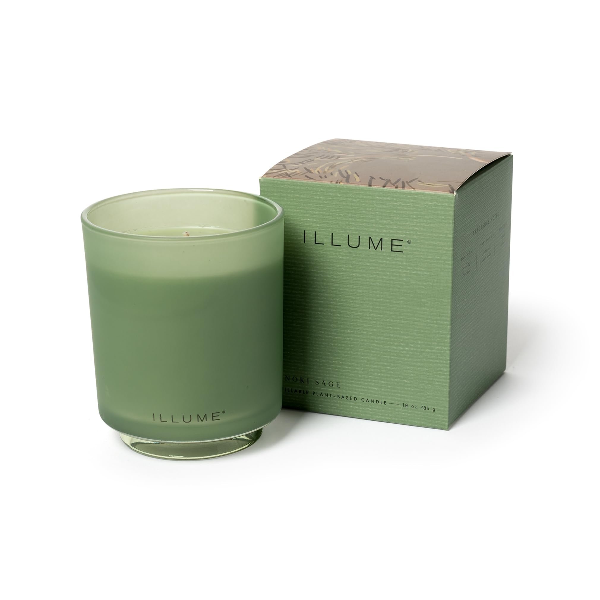 Hinoki Sage Glass Candle by Illume at Confetti Gift and Party Tuscaloosa Alabama