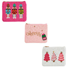  Holiday Beaded coin pouch by Mud Pie at Confetti Gift and Party