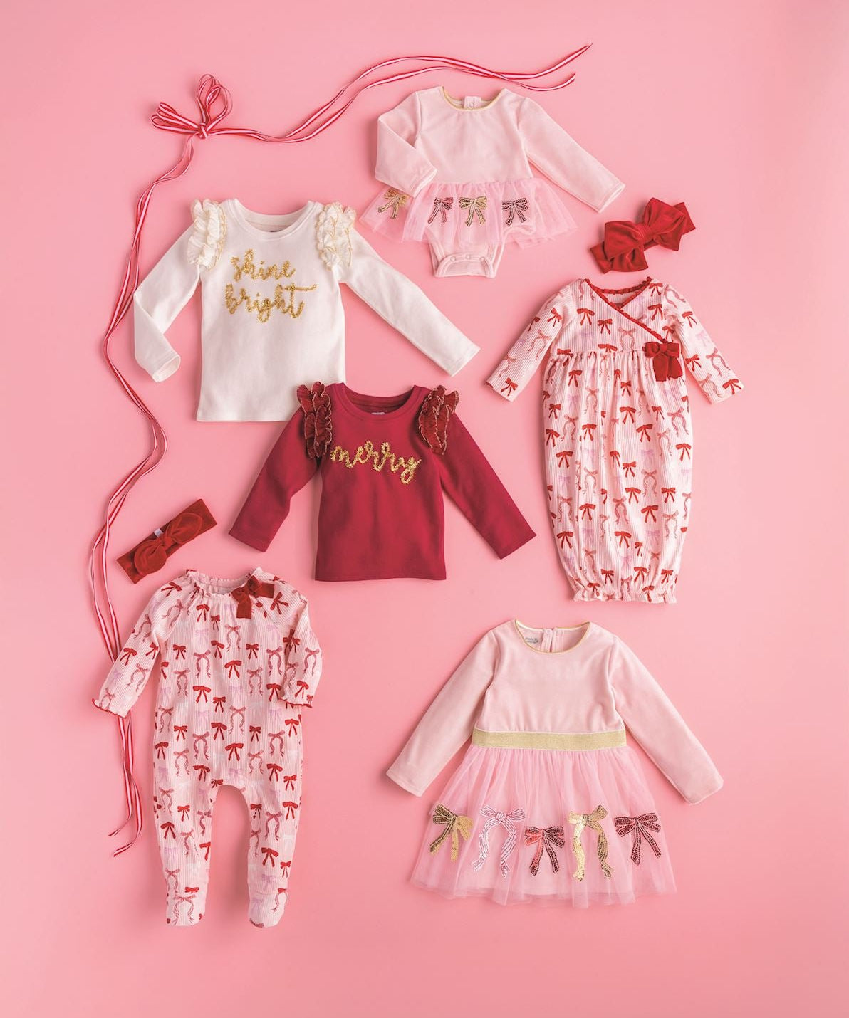 Holiday Tinsel Girls' Toddler Tee by Mud Pie at Confetti Gift and Party Tuscaloosa Alabama