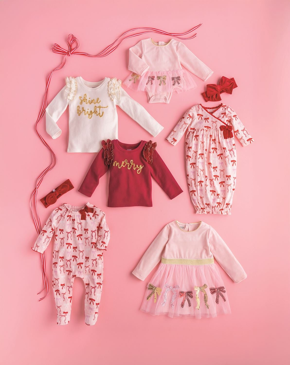 Holiday Tinsel Girls' Toddler Tee by Mud Pie at Confetti Gift and Party Tuscaloosa Alabama