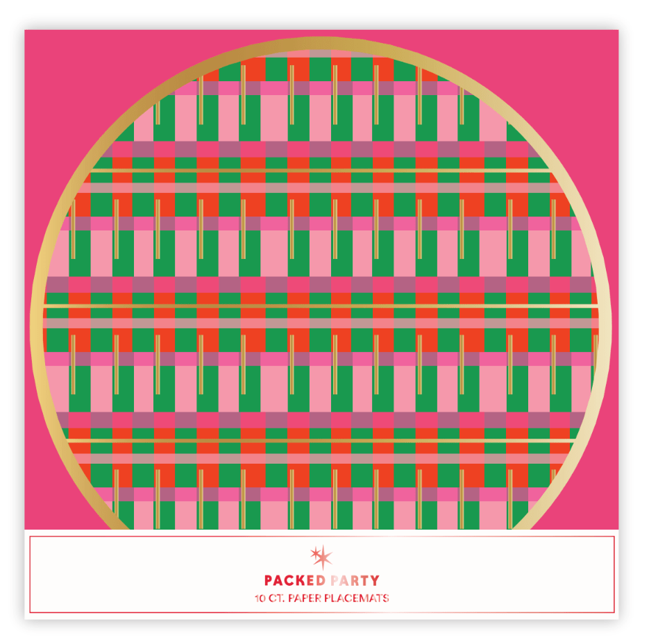 Holly Jolly Placemat by Packed Party at Confetti Gift and Party Tuscaloosa Alabama