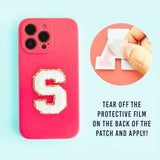 Hot Pink Alphabet Varsity Letter Patches by Viv&Lou at Confetti Gift and Party