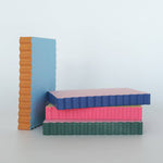 Idlewild Co. - Mini Wave Shaped Notepad | Citron + Hot Coral Edge by Idlewild Co. at Confetti Gift and Party Tuscaloosa Alabama