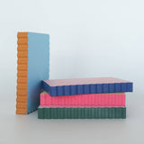 Idlewild Co. - Mini Wave Shaped Notepad | Citron + Hot Coral Edge by Idlewild Co. at Confetti Gift and Party Tuscaloosa Alabama