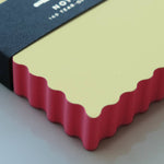 Idlewild Co. - Mini Wave Shaped Notepad | Citron + Hot Coral Edge by Idlewild Co. at Confetti Gift and Party Tuscaloosa Alabama