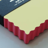 Idlewild Co. - Mini Wave Shaped Notepad | Citron + Hot Coral Edge by Idlewild Co. at Confetti Gift and Party Tuscaloosa Alabama