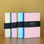 Idlewild Co. - Mini Wave Shaped Notepad | Citron + Hot Coral Edge by Idlewild Co. at Confetti Gift and Party Tuscaloosa Alabama