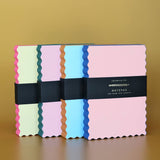 Idlewild Co. - Mini Wave Shaped Notepad | Citron + Hot Coral Edge by Idlewild Co. at Confetti Gift and Party Tuscaloosa Alabama