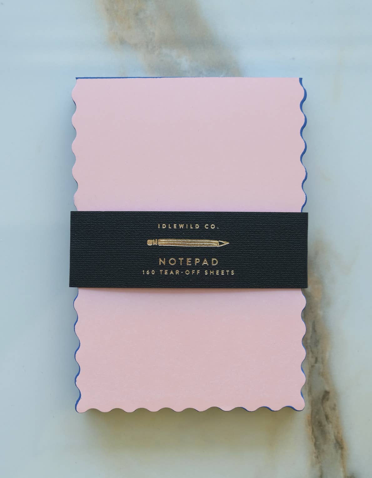 Idlewild Co. - Mini Wave Shaped Notepad | Peach + Indigo Edge by Idlewild Co. at Confetti Gift and Party Tuscaloosa Alabama