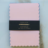 Idlewild Co. - Mini Wave Shaped Notepad | Peach + Indigo Edge by Idlewild Co. at Confetti Gift and Party Tuscaloosa Alabama