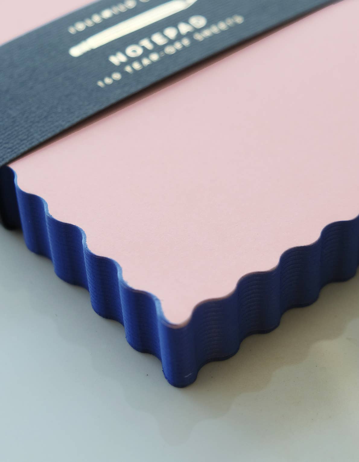 Idlewild Co. - Mini Wave Shaped Notepad | Peach + Indigo Edge by Idlewild Co. at Confetti Gift and Party Tuscaloosa Alabama