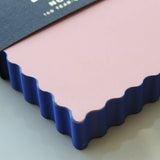 Idlewild Co. - Mini Wave Shaped Notepad | Peach + Indigo Edge by Idlewild Co. at Confetti Gift and Party Tuscaloosa Alabama
