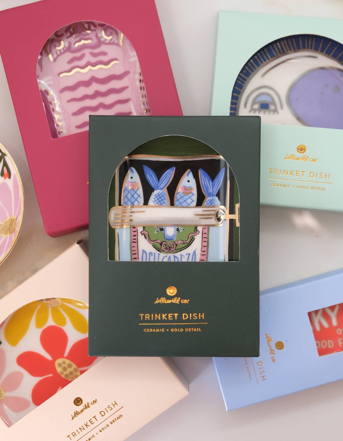 Idlewild Co. - Sardines Porcelain Trinket Dish by Idlewild Co. at Confetti Gift and Party Tuscaloosa Alabama