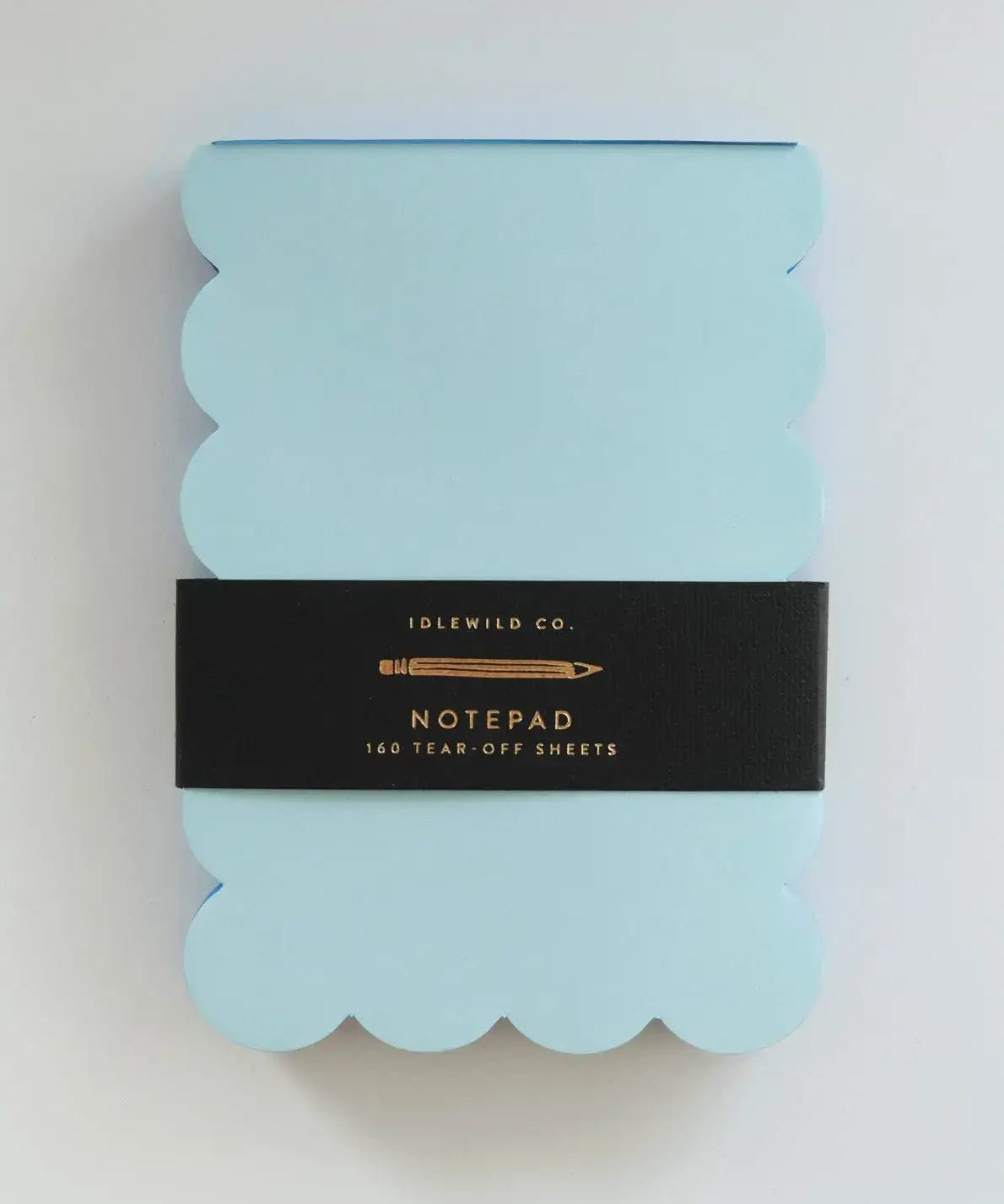 Idlewild Co. - Scalloped Shaped Notepad | Aqua + Blue Edge by Idlewild Co. at Confetti Gift and Party Tuscaloosa Alabama
