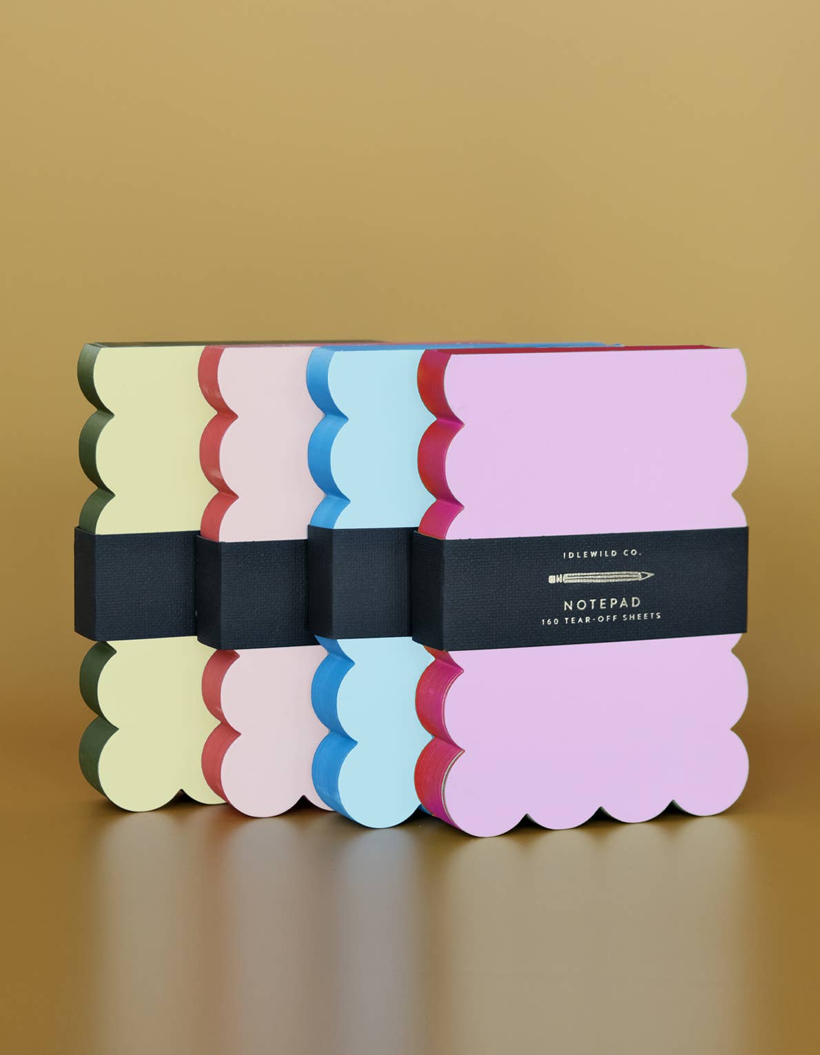 Idlewild Co. - Scalloped Shaped Notepad | Peach + Persimmon Edge by Idlewild Co. at Confetti Gift and Party Tuscaloosa Alabama