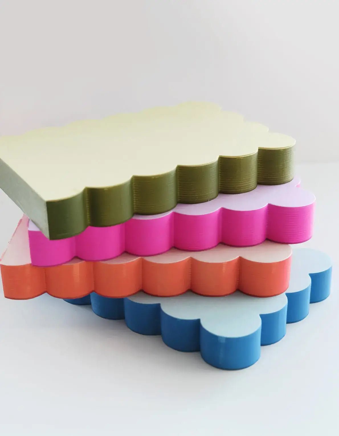 Idlewild Co. - Scalloped Shaped Notepad | Peach + Persimmon Edge by Idlewild Co. at Confetti Gift and Party Tuscaloosa Alabama