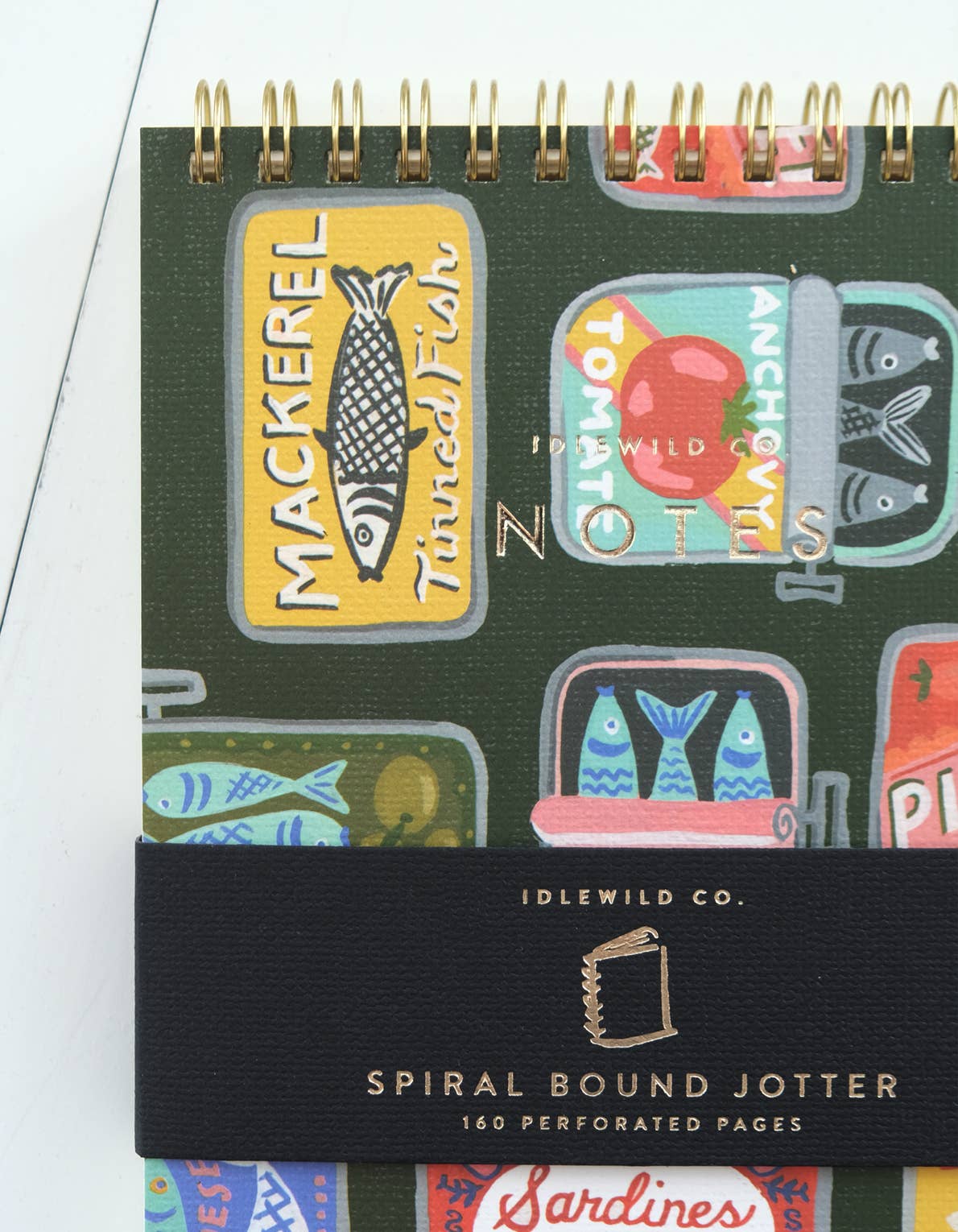 Idlewild Co. - Tinned Fish Spiral Jotter by Idlewild Co. at Confetti Gift and Party Tuscaloosa Alabama