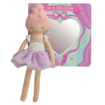 I’m a Ballerina book and plush doll set with pink tulle tutu and mirror board book