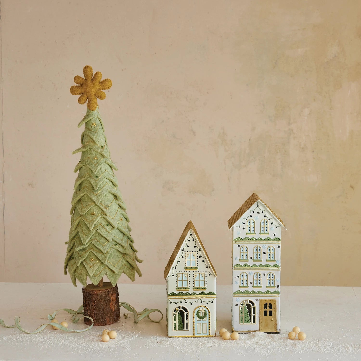 Iron Houses with Cut - Outs - 11" by Creative Co Op at Confetti Gift and Party Tuscaloosa Alabama