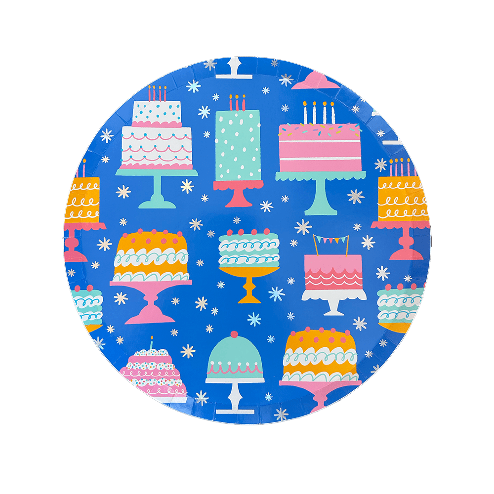 It's A Birthday Large Cake Print Plates by Jollity & Co. + Daydream Society at Confetti Gift and Party Tuscaloosa Alabama