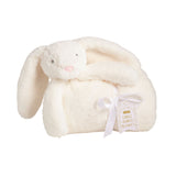 Ivory Cuddle Bunny Plush Blanket by Mud Pie at Confetti Gift and Party Tuscaloosa Alabama