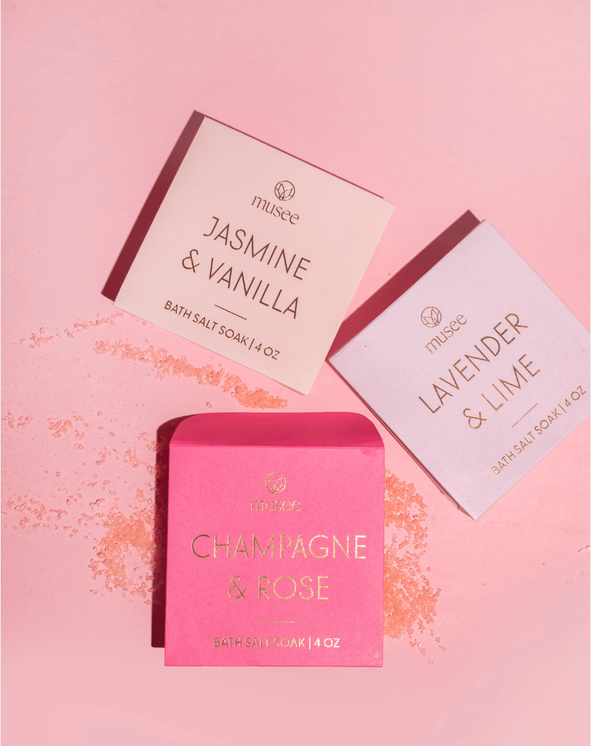 Jasmine & Vanilla Mini Bath Salt Soak by Musee Bath at Confetti Gift and Party Tuscaloosa Alabama